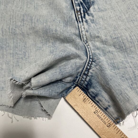 Blank NYC 29 Denim Shorts Flared Cutoffs Blind Journey Wash Cotton Festival NWT - Picture 9 of 10